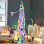 7' Artificial Slim Christmas Trees
