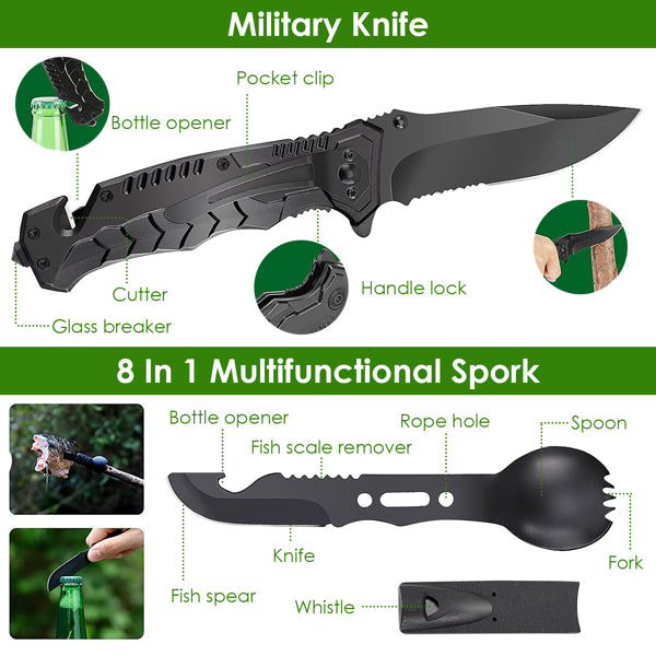 47 In 1 Survival Bag