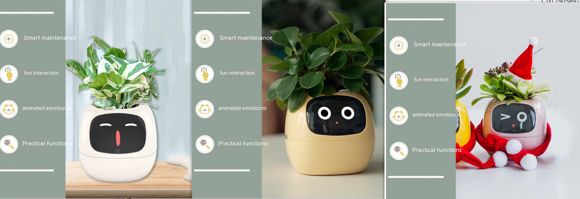 Smart Planter Endless Fun Over 49 Rich Expressions 7 Smart Sensors And AI Chips Make Raising Plants Easy And Fun Set41 Small
