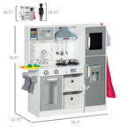 Play Kitchen Set for Kids W/ Lights Sounds