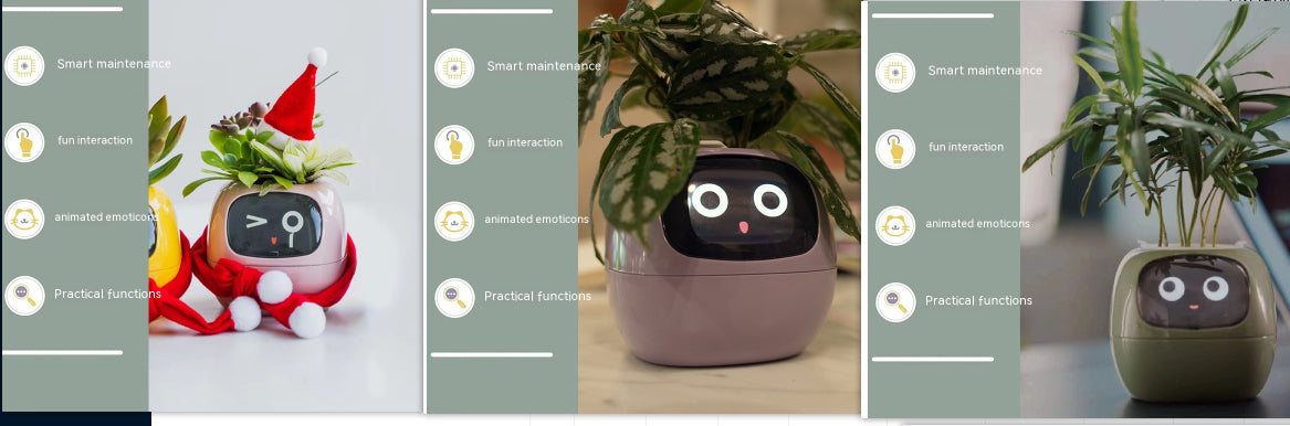 Smart Planter Endless Fun Over 49 Rich Expressions 7 Smart Sensors And AI Chips Make Raising Plants Easy And Fun Set34 Small