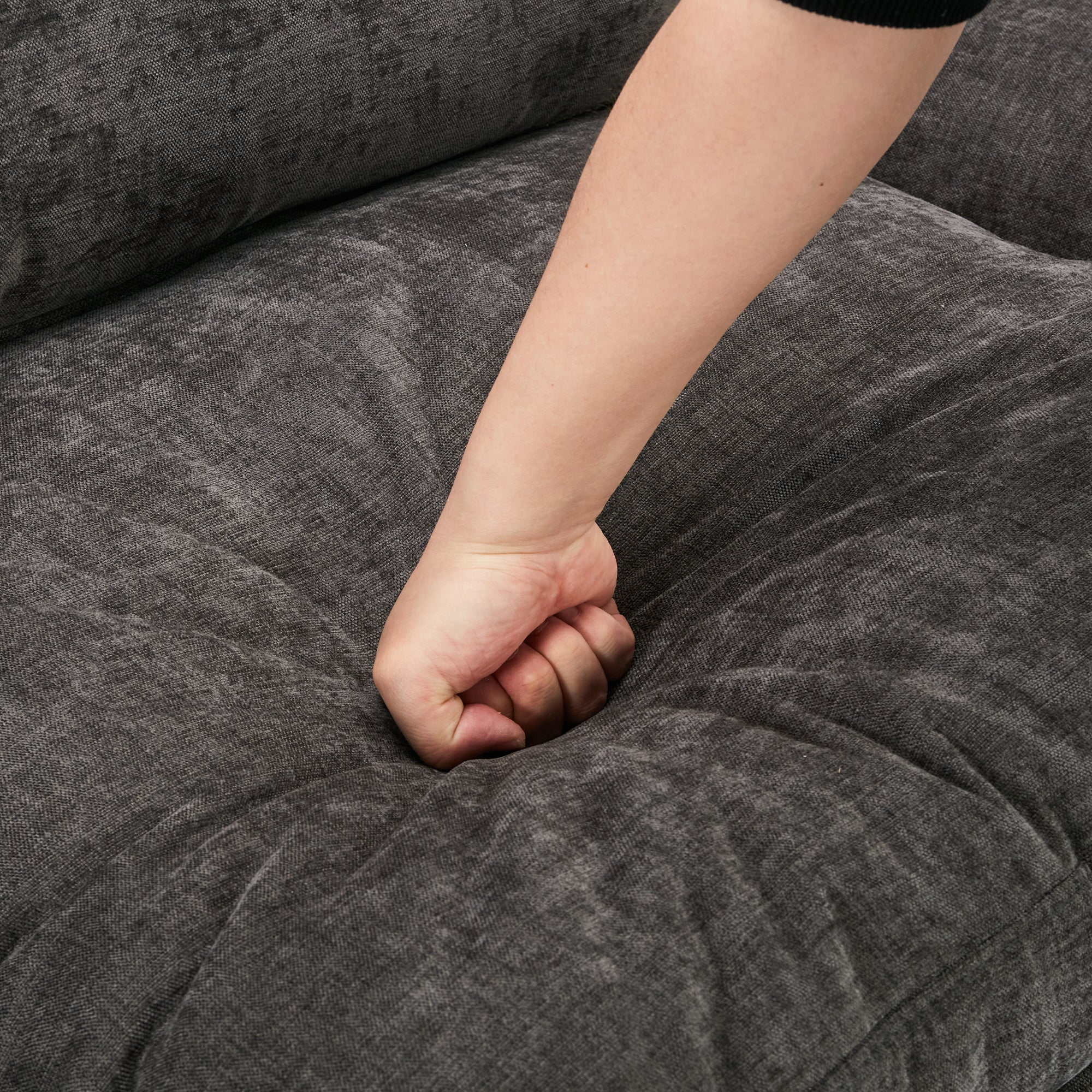 Cozy Upholstered Sofa Set Oversized Comfy Cloud Sofa Double Cushion Sofa Group Plush Cushion Sofa Couch for Living Room, Grey