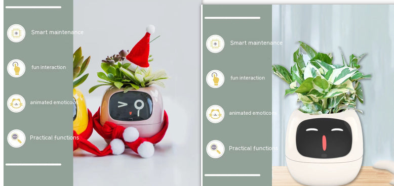 Smart Planter Endless Fun Over 49 Rich Expressions 7 Smart Sensors And AI Chips Make Raising Plants Easy And Fun Set47 Small