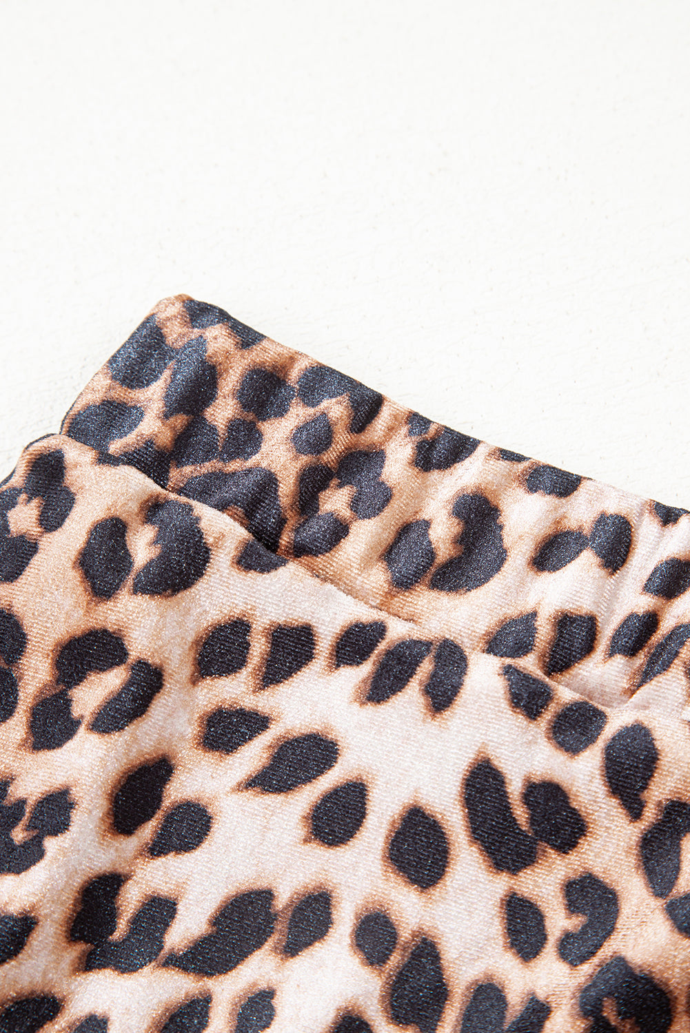 Brown Leopard Tiered Patchwork Hot Mini Skirt- Women