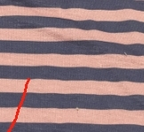 Striped Long-sleeved Hoodie For Women Orange