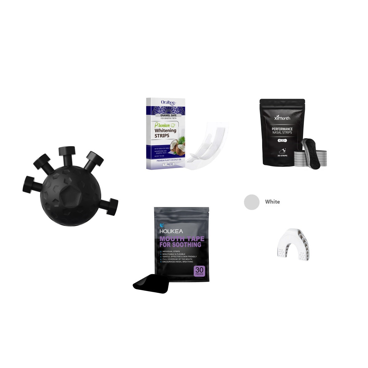 Gym Finger Hand Strengthener Grip Adjustable Resistance Hand Balls Gripper Exerciser For Forearm Strength Climbing Training Black Set