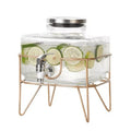Glass Water Server With Stand Jar