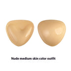 Double Sided Adhesive Sticky Bra Inserts Push Up Thick Sponge Breast Lift Pads Women Swimsuit Bikini Cup Enhancer Nude medium skin color outfit