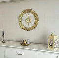 Ayatul Kursi Round Shape Islamic Wall Art Acrylic Full GOld