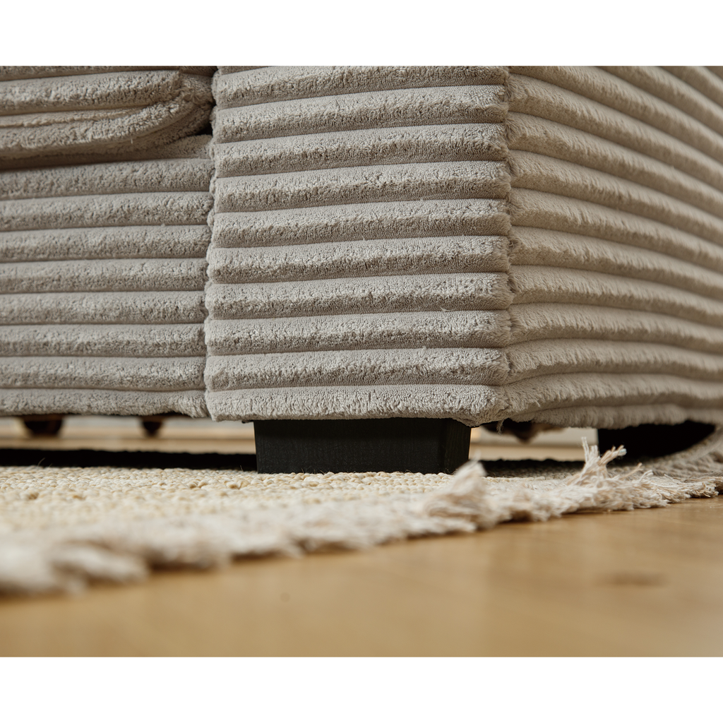 [NEW ARRIVED] [VIDEO PROVIDED] Oversized Two-Piece Couches, L Shaped Sofa, Corduroy, Left Chaise Daybed,with Armrests,Eight Throw Pillows,Corner Sofa,Easy To Assemble, Gray