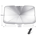 Foldable Car Windshield Sun Shade Umbrella UV Protection Heat Insulation Parasol Auto Front Window Cover Interior Protector Summer Gadgets Coated silver Small
