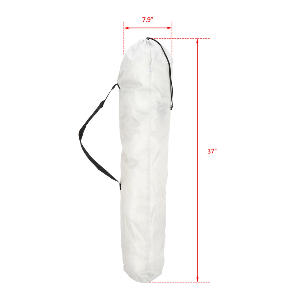 Camping Chair, Grey Iron Frame, Off-white