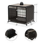Heavy Duty Dog Crate Furniture Wooden Table 33inch Grey