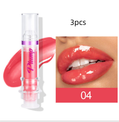 New Tube Lip Rich Lip Color Slightly Spicy Lip Honey Lip Glass Mirror Face Lip Mirror Liquid Lipstick 4Color3pcs