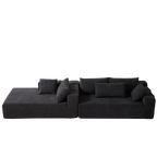 Modern Chenille Upholstered Sectional Sofa Couch Set,Modular 108' L Shaped Sectional Living Room Sofa Set With 6 Pillows,Free Combination Sofa Couch for Living Room,Bedroom(Left Chaise)W834P240009