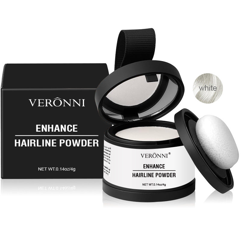 14 Color Hair Line Powder Black Root Up Natural Instant Waterproof Hairline Shadow Concealer Coverage Paint Repair Fill In Hair 4g White