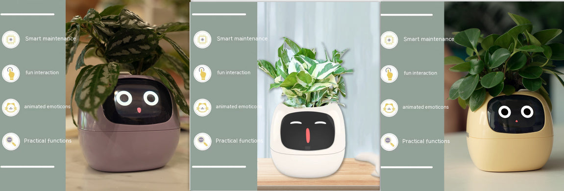 Smart Planter Endless Fun Over 49 Rich Expressions 7 Smart Sensors And AI Chips Make Raising Plants Easy And Fun Set39 Small