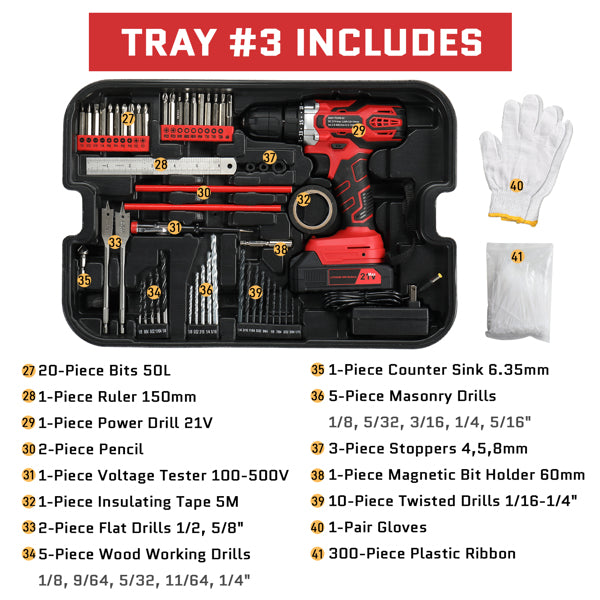 599 With 21v Drill Tool Set
