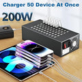 50-Port 200 W USB Charging Station