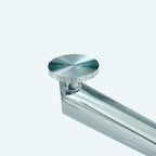 Large Modern Minimalist Rectangular Glass Dining Table with 0.39' Tempered Glass Tabletop and Silver Chrome Metal Legs, for Kitchen Dining Living Meeting Room Banquet hall,63''x35''x 29''W1151S00191