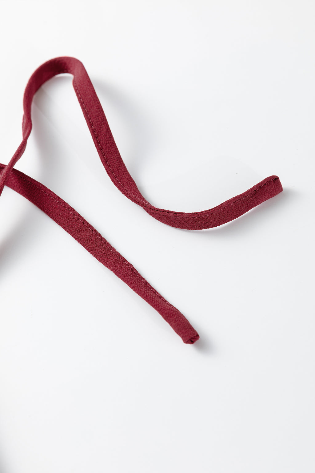 Fiery Red Black Frill Tiered Drawstring Waist Maxi Skirt- Women