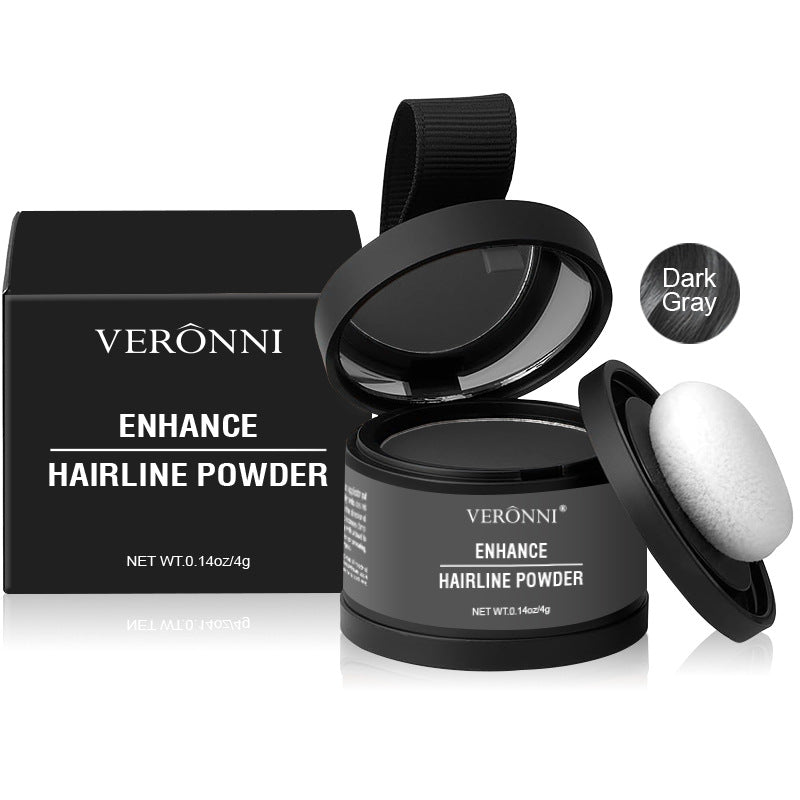 14 Color Hair Line Powder Black Root Up Natural Instant Waterproof Hairline Shadow Concealer Coverage Paint Repair Fill In Hair 4g Dark Gray