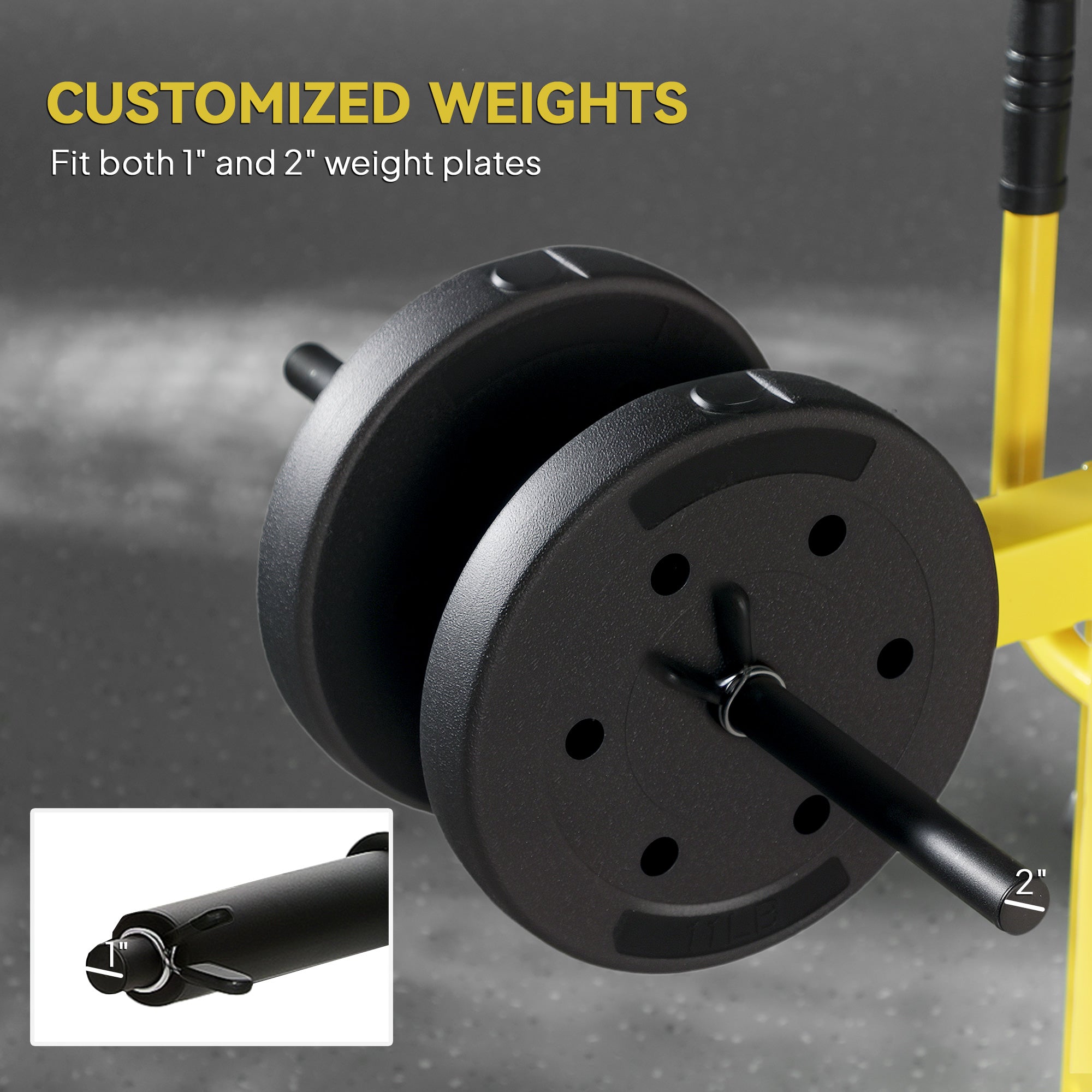 Adjustable Steel Seated Calf Raise Exercise Strength Training Gym Equipment, Yellow