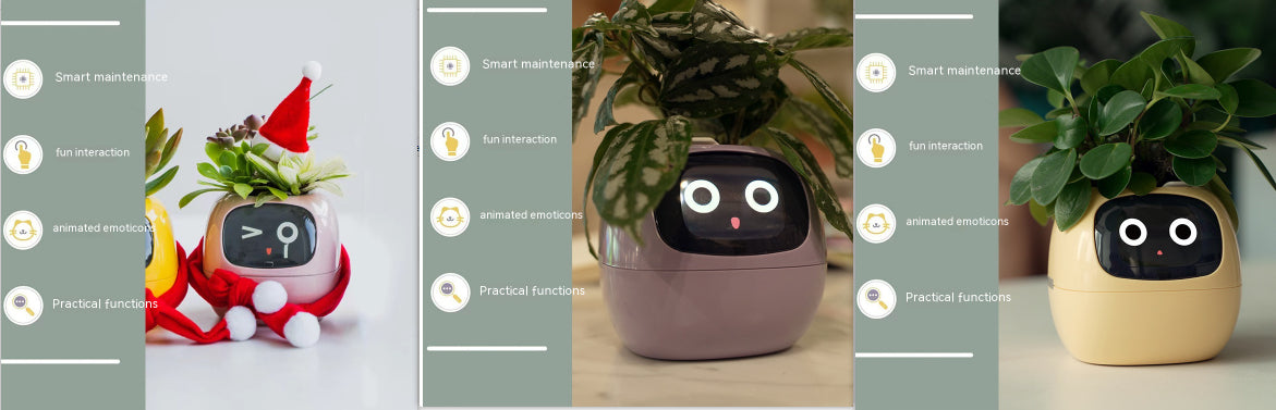 Smart Planter Endless Fun Over 49 Rich Expressions 7 Smart Sensors And AI Chips Make Raising Plants Easy And Fun Set36 Small