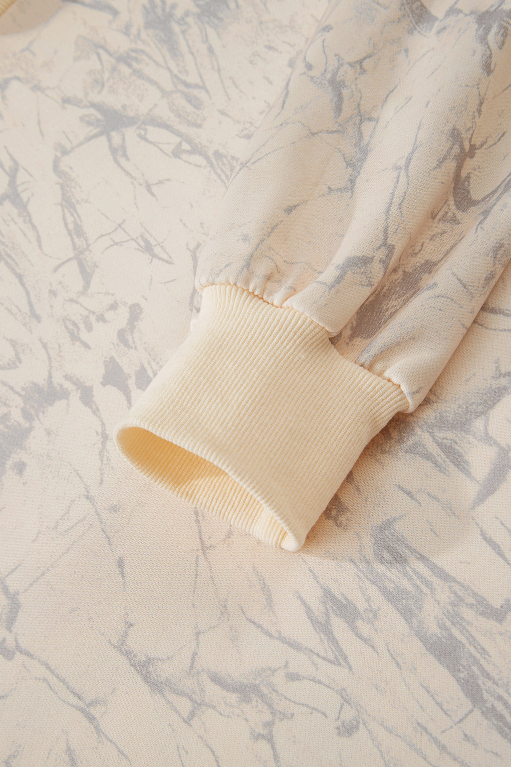 Khaki Camo Mock Neck Baggy Sweatshirt- Women