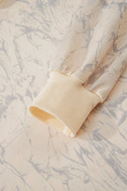 Khaki Camo Mock Neck Baggy Sweatshirt- Women