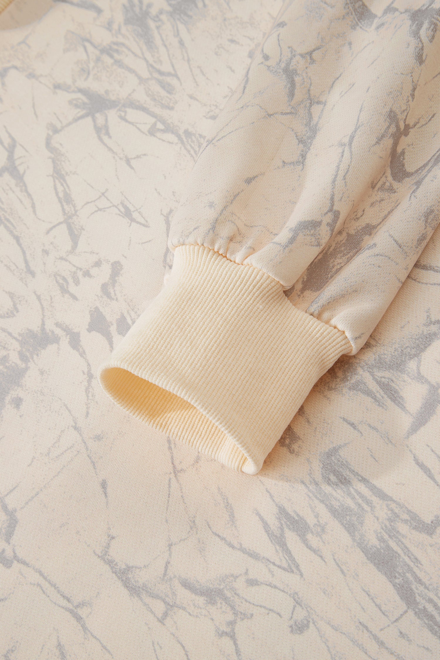 Khaki Camo Mock Neck Baggy Sweatshirt- Women