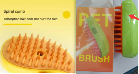 3 In 1 Cat Steam Brush Steamy Dog Brush Electric Spray Cat Hair Brushes For Massage Pet Grooming Comb Hair Removal Combs Unified Set