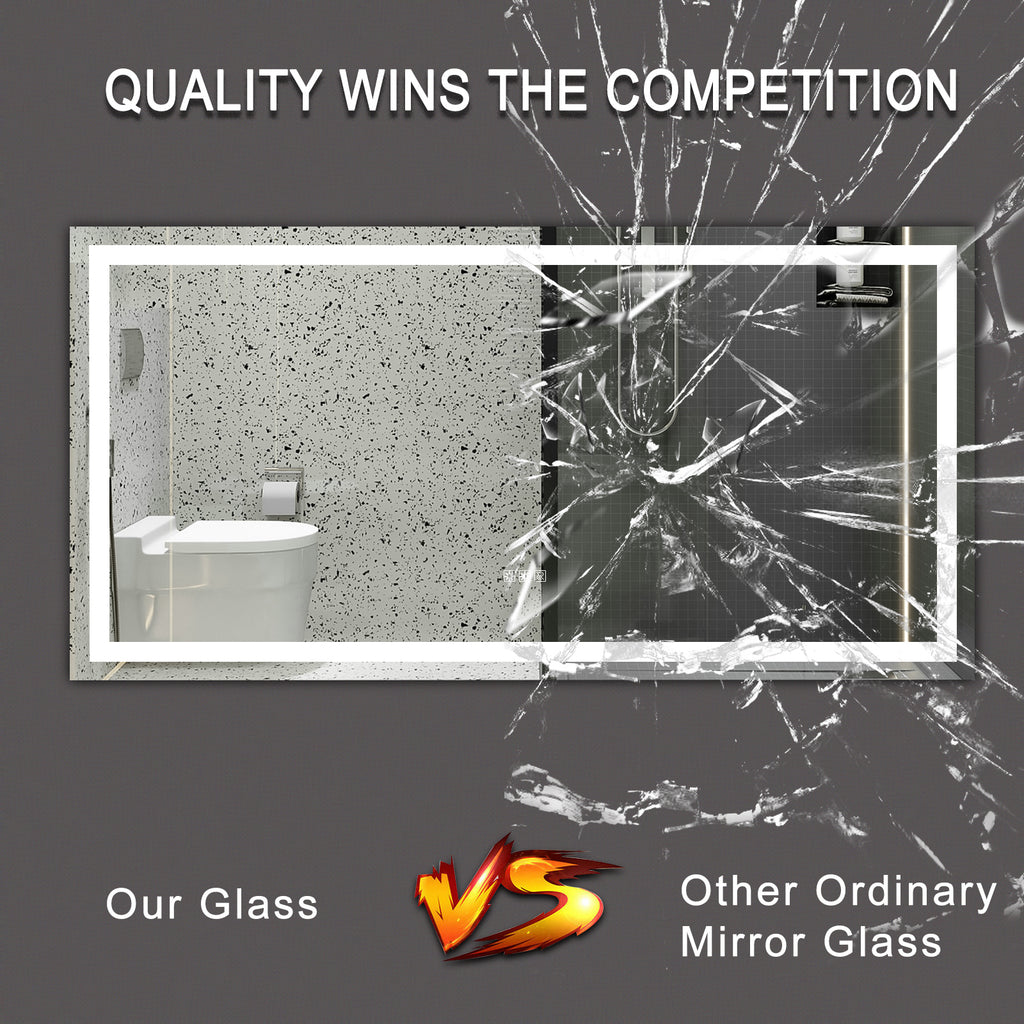 (Same as W134070942/L4004) 72'×36' LED Mirror Light Bathroom,anti-Fog & Dimming Led Bathroom Vanity Mirror