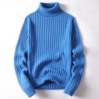 All-matching Men's Clothing Knitted Base Clothes Blue