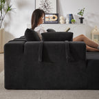 Modern Chenille Upholstered Sectional Sofa Couch Set,Modular 108' L Shaped Sectional Living Room Sofa Set With 6 Pillows,Free Combination Sofa Couch for Living Room,Bedroom(Left Chaise)W834P240009