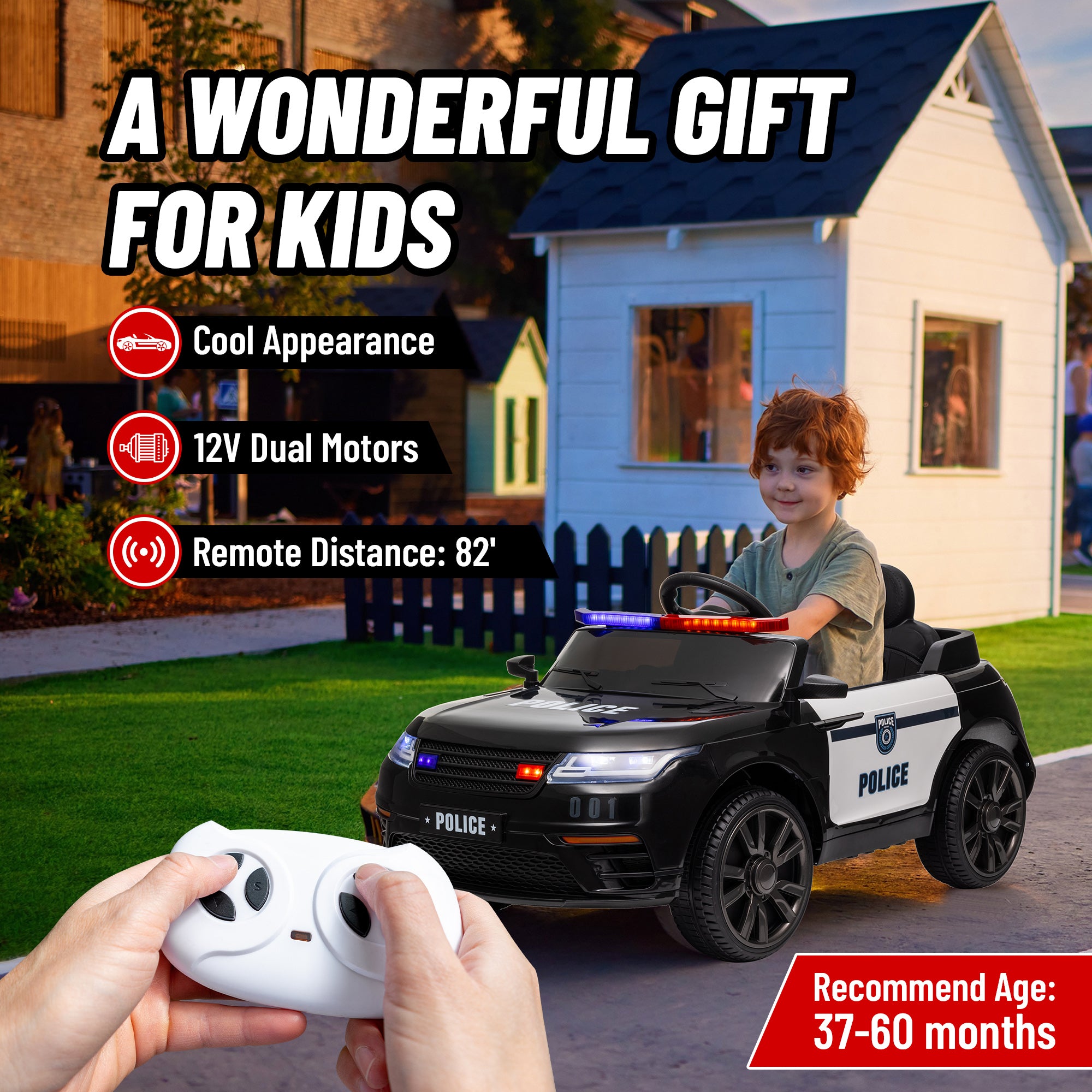 12V Kids Ride on Car w/ Remote Control