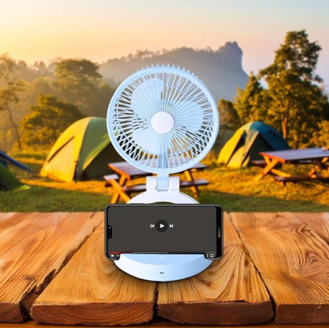 Jiake - Folding Storage Lamp Fan With USB