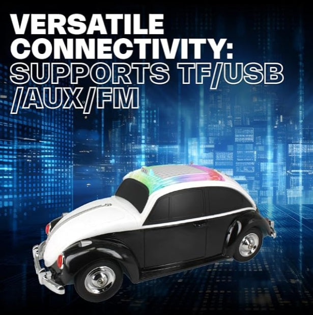 Radio Receptor Car-shaped Design White Black