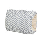 Adjustable Baby Cotton Nursing Arm Pillow Breastfeeding Washable Baby Infant Nursing Breastfeeding Pillow Cushion Arm Pad Gray Pinstripe 25X23CM