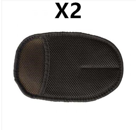 Car type soft hair car wash cleaning gloves car motorcycle car wash car care cleaning tools 2pcs Black